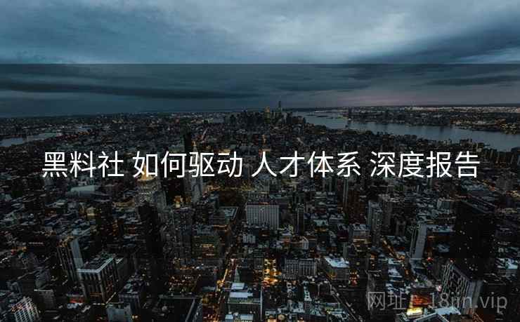黑料社 如何驱动 人才体系 深度报告  第1张