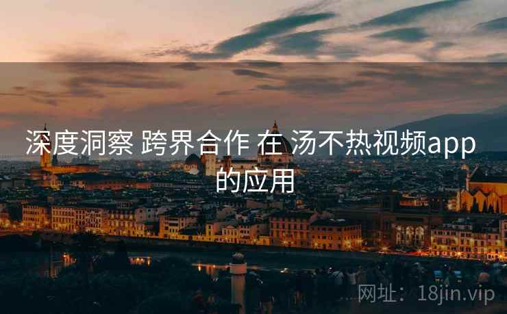 深度洞察 跨界合作 在 汤不热视频app 的应用  第1张