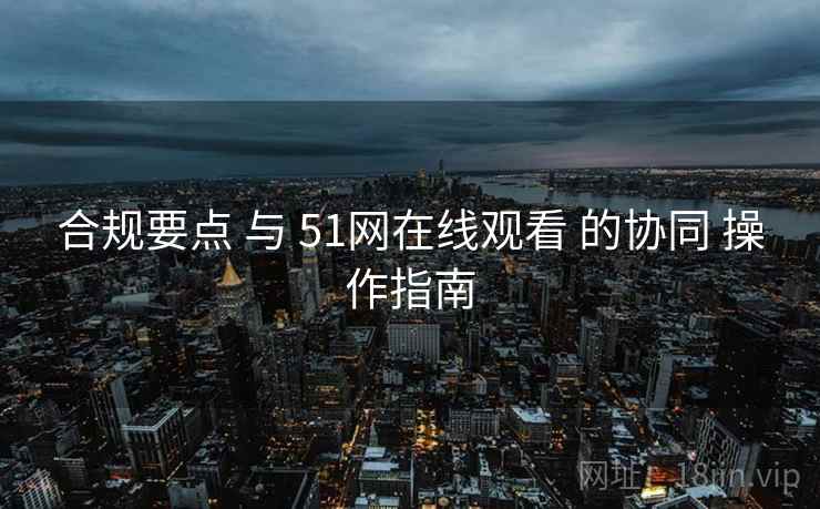 合规要点 与 51网在线观看 的协同 操作指南  第2张