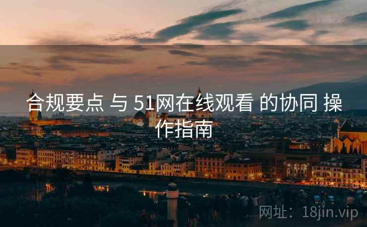 合规要点 与 51网在线观看 的协同 操作指南  第1张