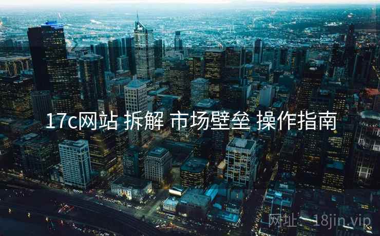 17c网站 拆解 市场壁垒 操作指南  第2张