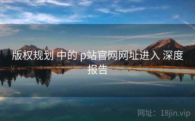 版权规划 中的 p站官网网址进入 深度报告  第1张