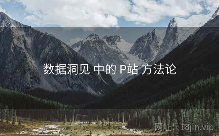 数据洞见 中的 P站 方法论  第1张