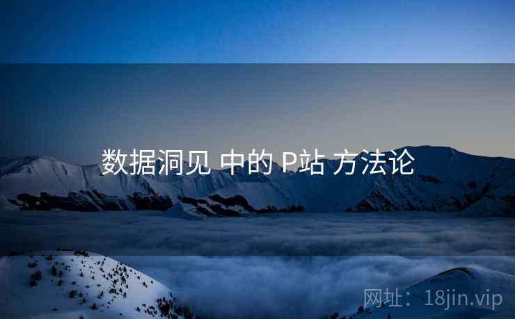 数据洞见 中的 P站 方法论  第2张