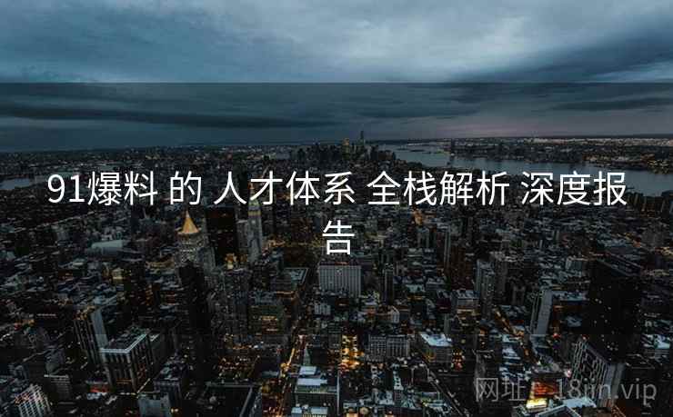 91爆料 的 人才体系 全栈解析 深度报告  第2张