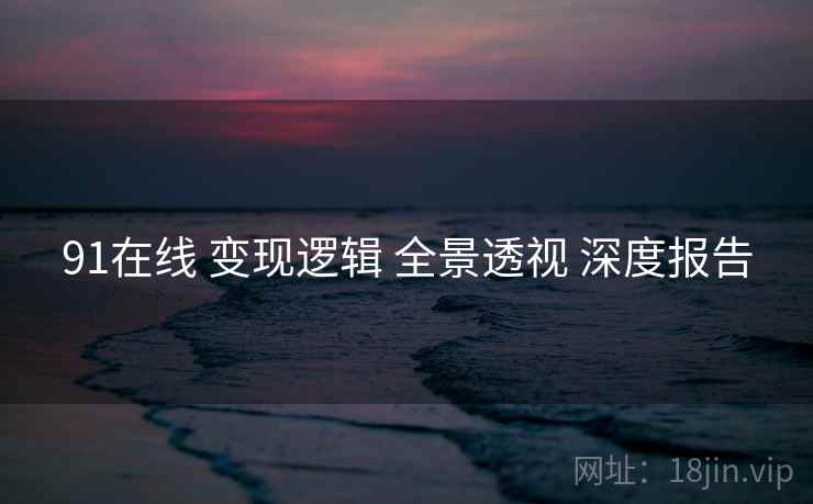 91在线 变现逻辑 全景透视 深度报告  第1张