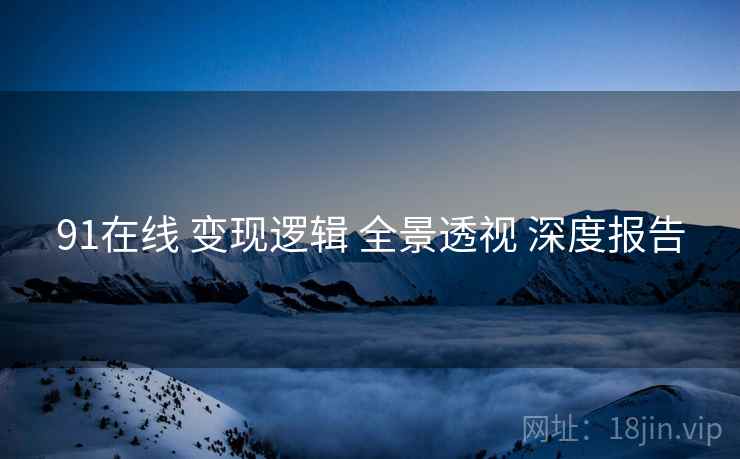 91在线 变现逻辑 全景透视 深度报告  第2张
